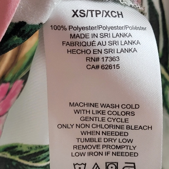 Shady Lady XS Short Sleeve Button Down Pajama Top Monkey Print - Picture 4 of 6